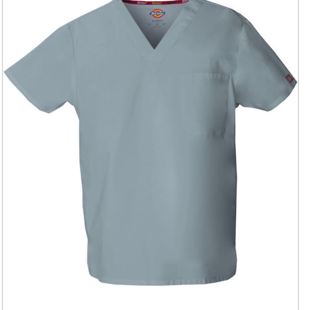 😍 Dickies Scrubs Unisex V neck Top Grey